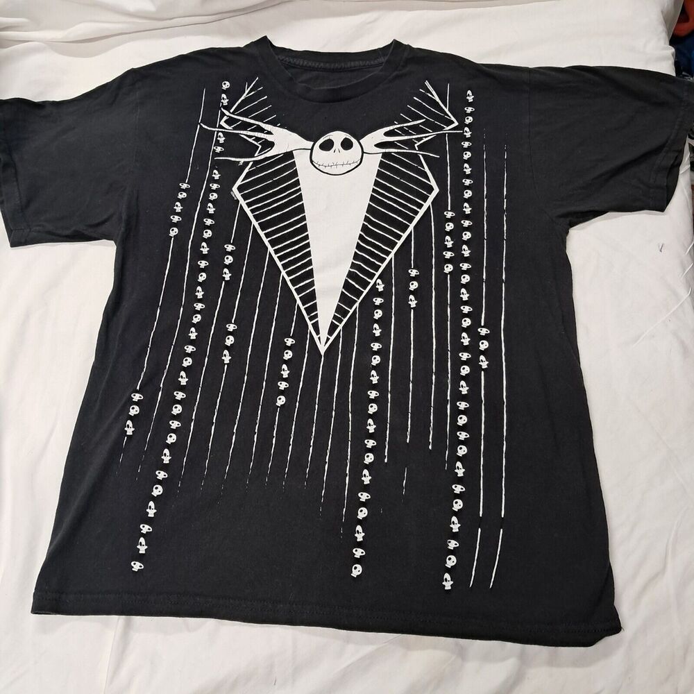 Disney SHIRT M Jack Skellington Tux Nightmare Before Christmas Vtg 90s Y2k Goth